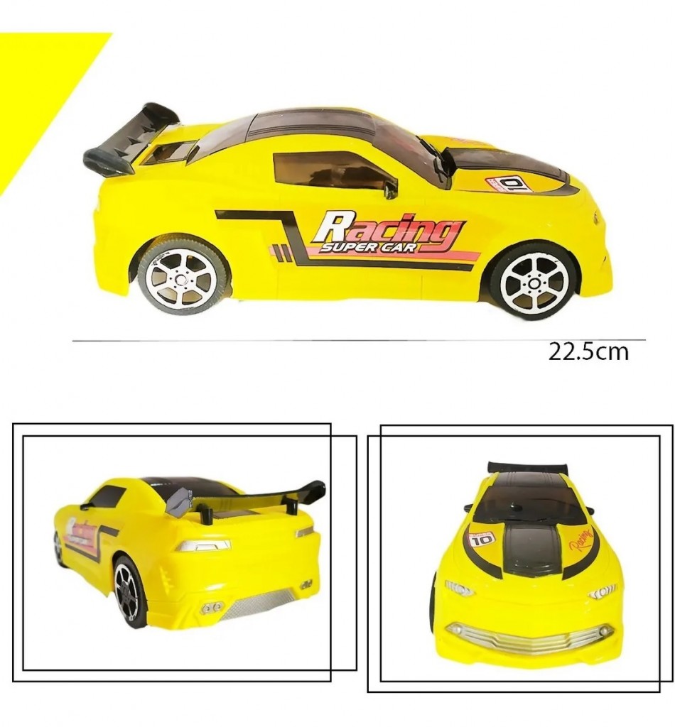 Carro Carreras Sorpresa Fricción Juguete Jugueteria AMARILLO