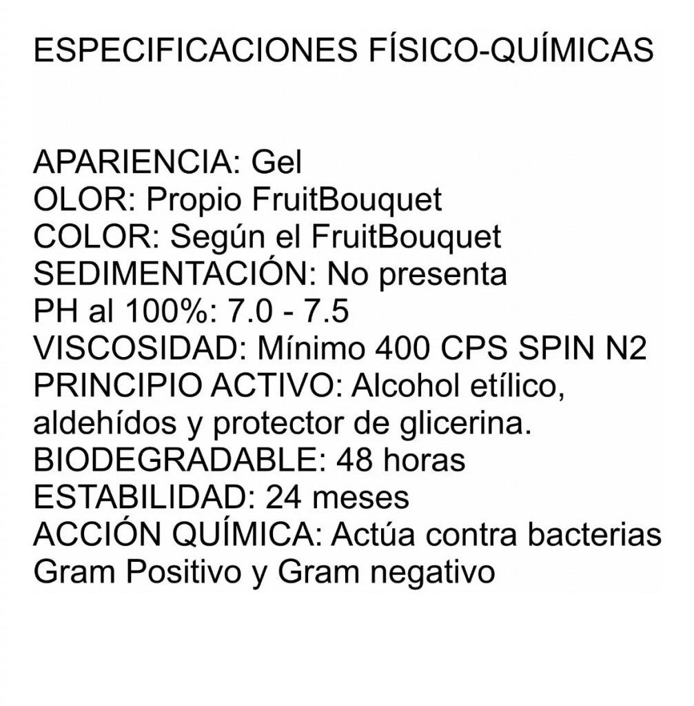 Gel Antibacterial Medicinal Salud Gel Antiséptico Manos
