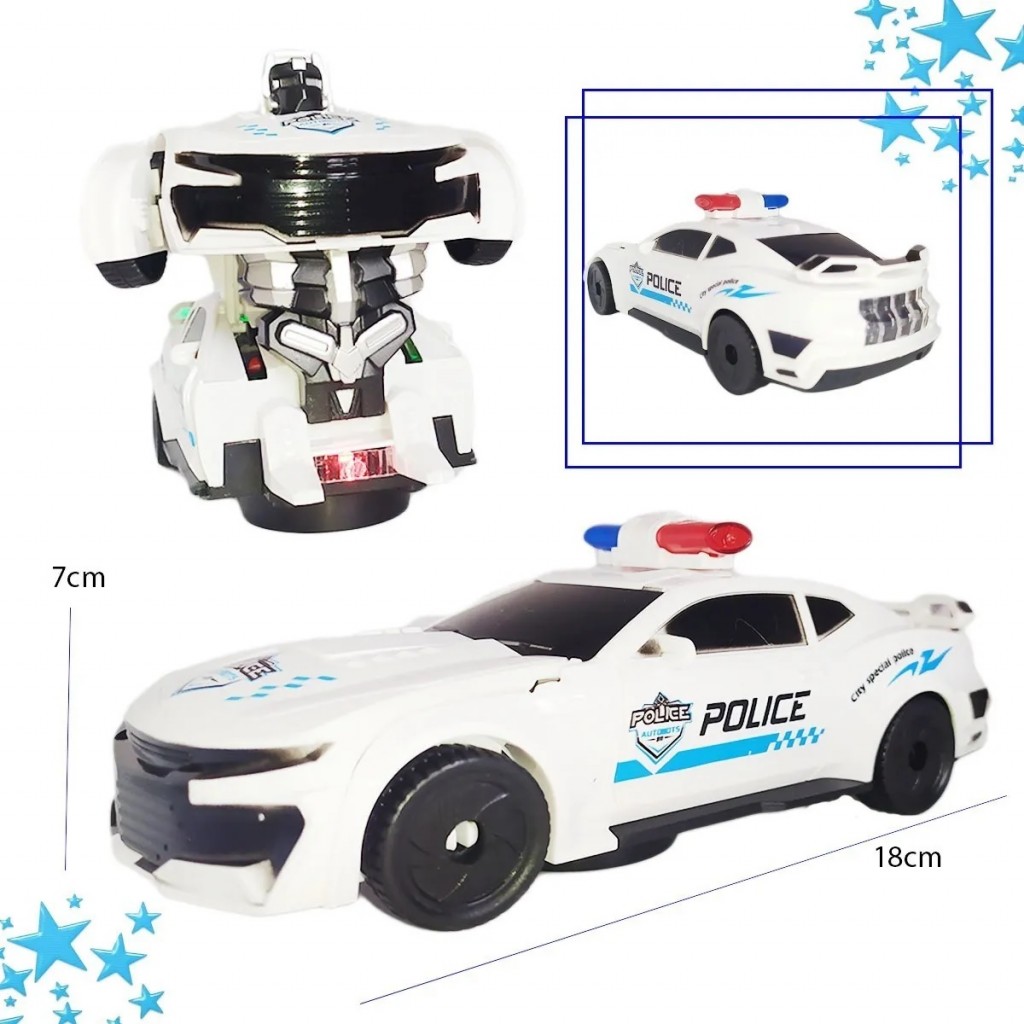 Carro Policía Transformers Luces