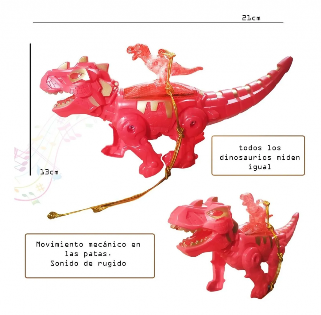 Dinosaurio Tiranosaurio Rex Didáctico Juguete Jugueteria