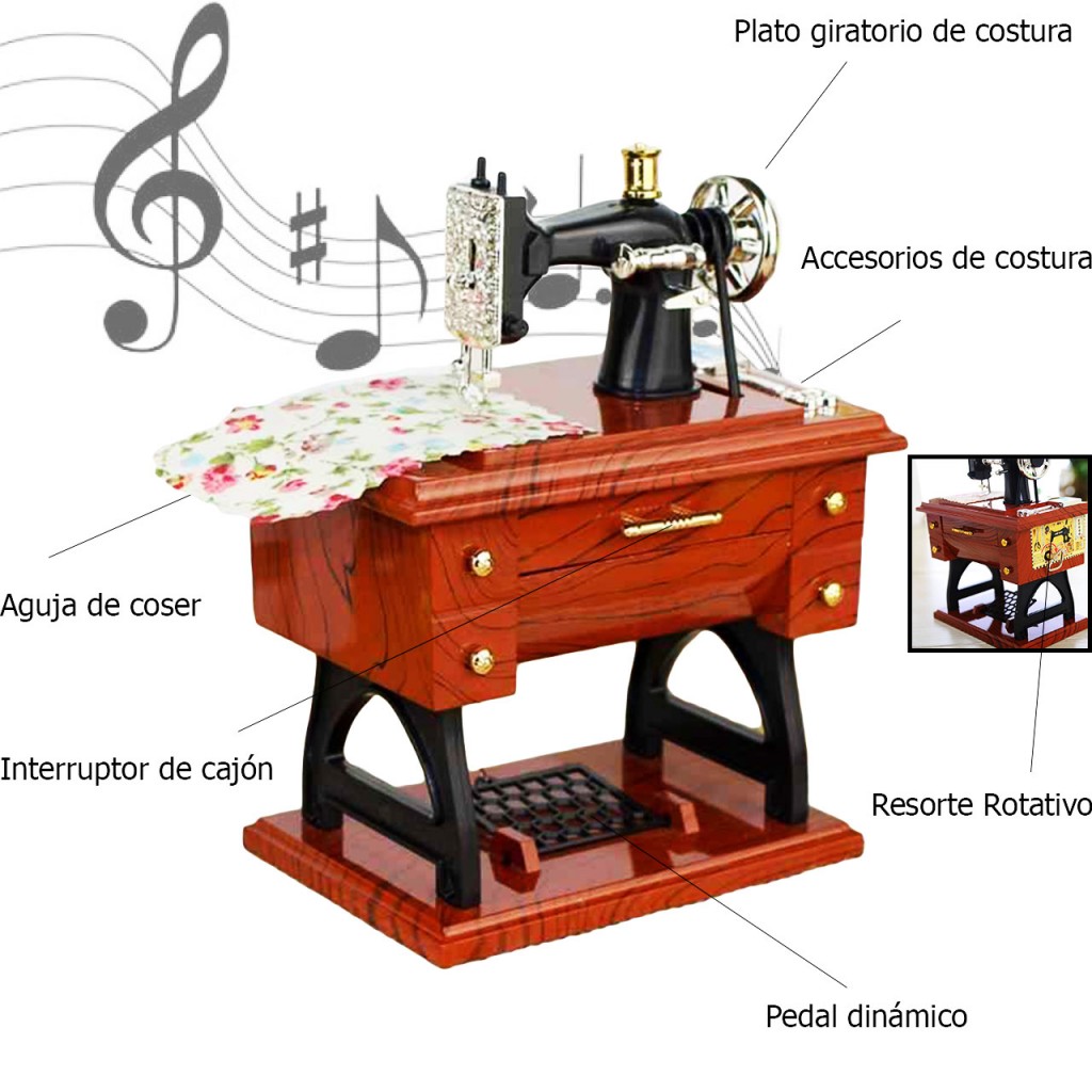 Maquina De Coser Musical Hogar Decoración Accesorios DJ2686
