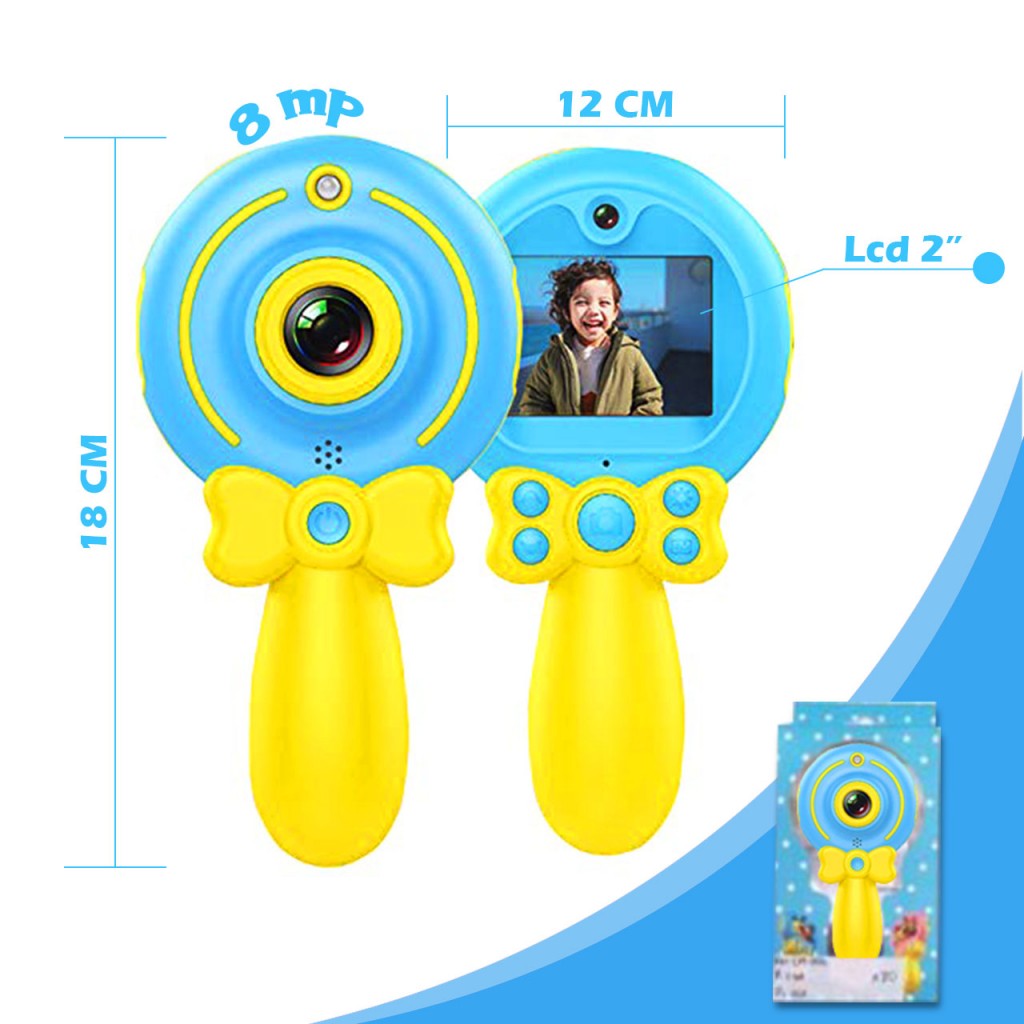 Cámara Digital Juegos Niño Niña Juguete Vídeo Foto Didáctico Rosado