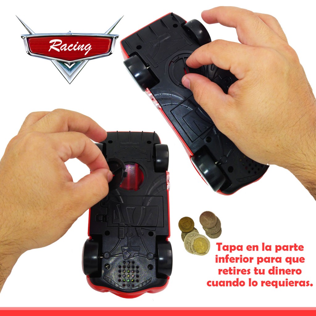 Cars Juegos Rayo Mcqueen Juguete Alcancía Didáctico Niños