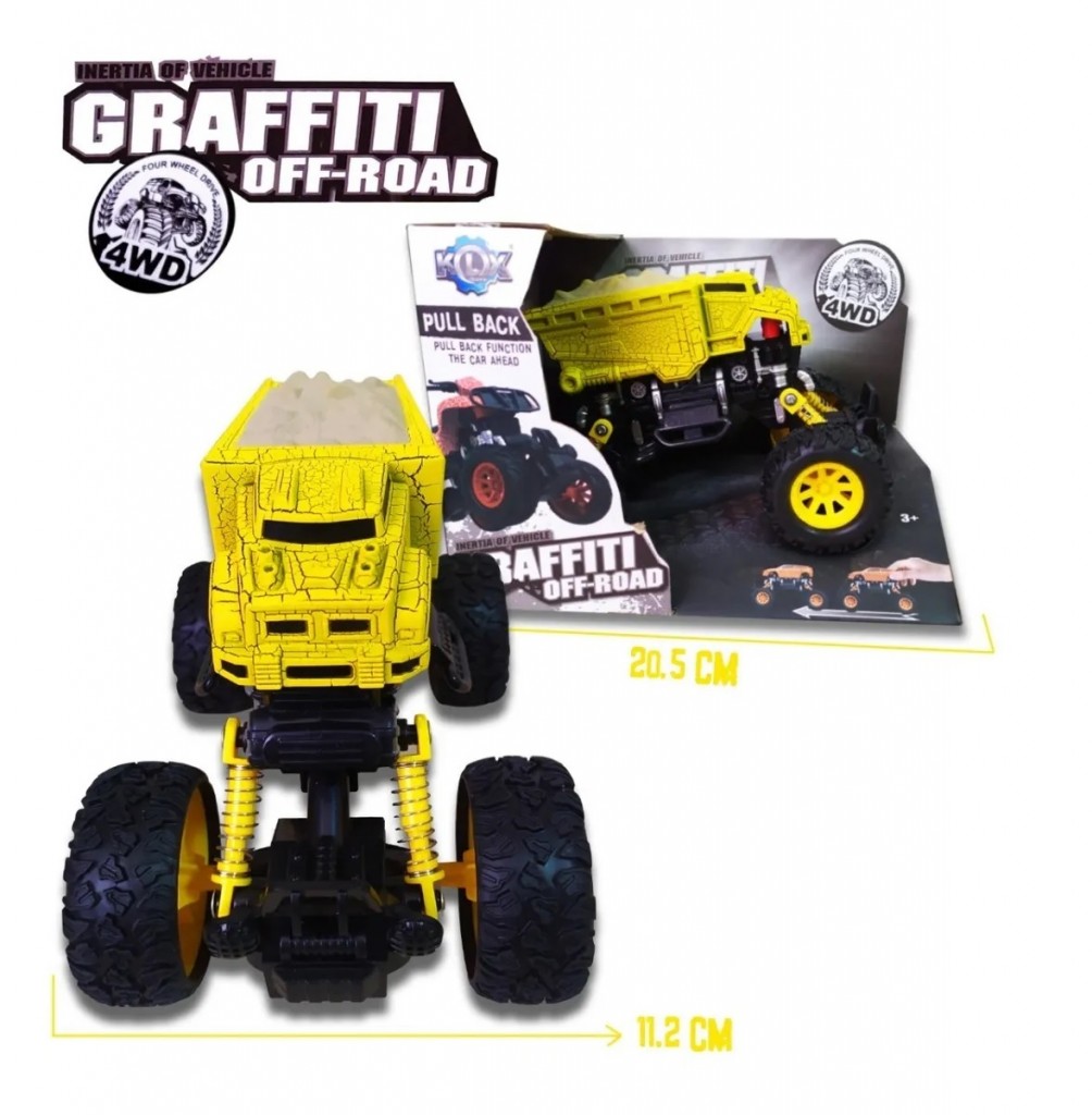 Carros Monster Cars Todoterreno AMARILLO