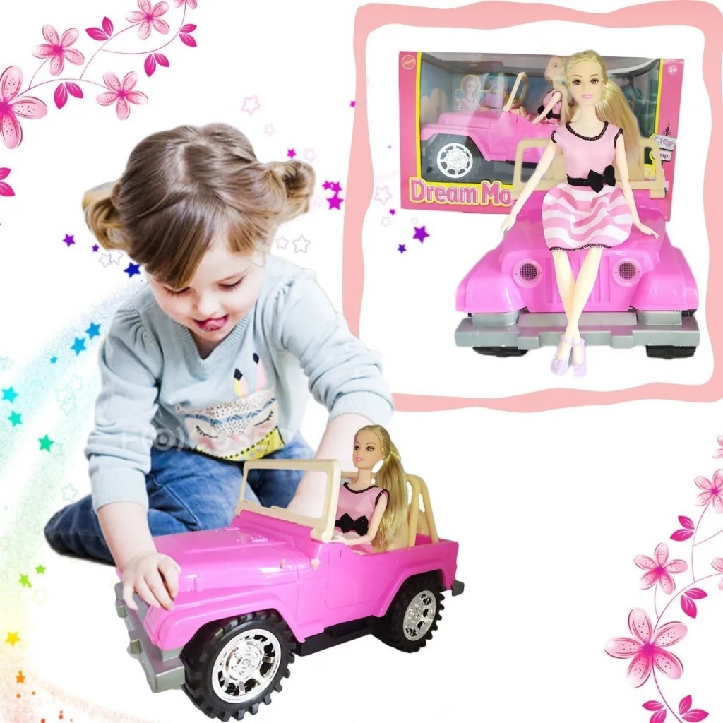 Carro Tipo Barbie Niñas Muñeca Juguete Didáctico Jugueteria