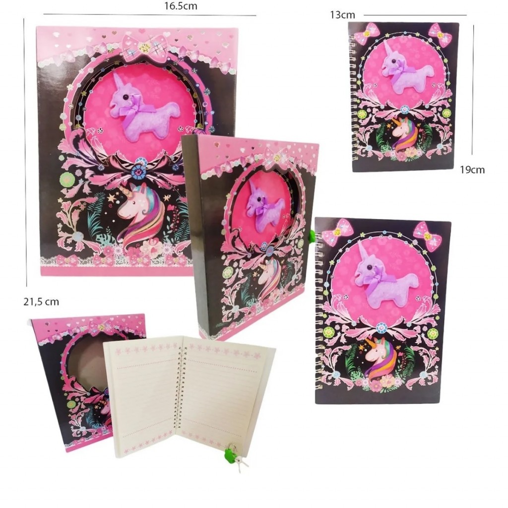 Diario Pony Cuaderno Juguete Jugueteria Juegos Juego Negro