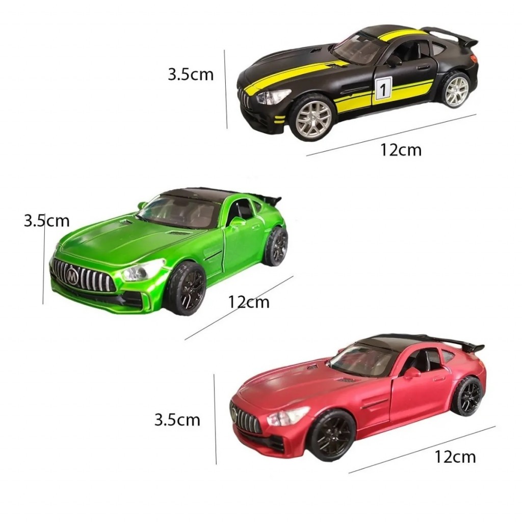 Carro Mercedes-amg Gt R Pro Juguete Metalico Jugueteria Rojo