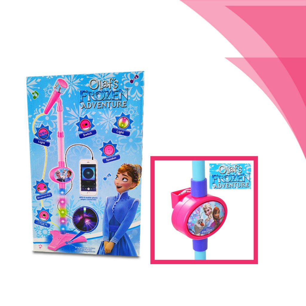Micrófono Frozen Princesas Niña Luz Mp3 Mobile Conexión Infantil juegos y juguetes FROZEN
