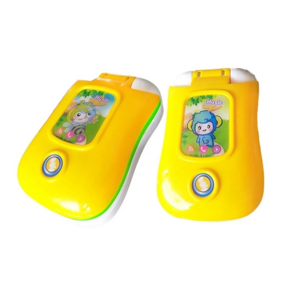 Teléfono Celular Bebés Niños Juguete Amarillo/Blanco DJ9916