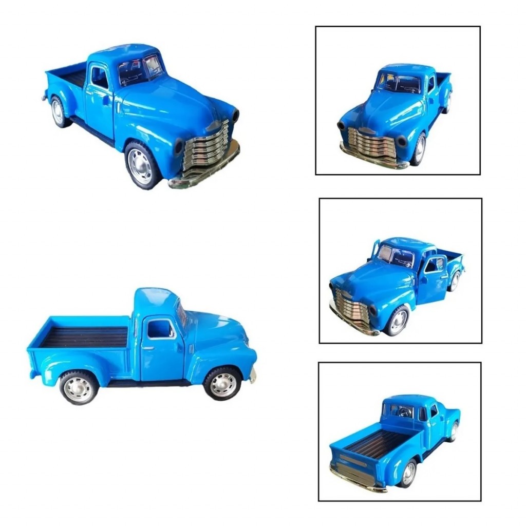 Camioneta Escala Clasica Juguete Metalico Pickup Jugueteria