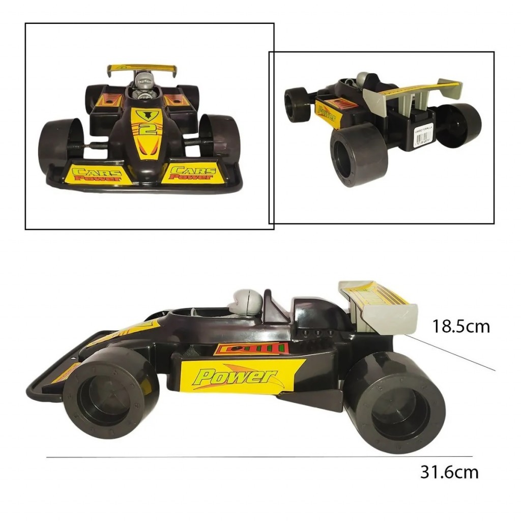 Carro Tipo Formula Uno Negro Juguete Jugueteria DJ786-4