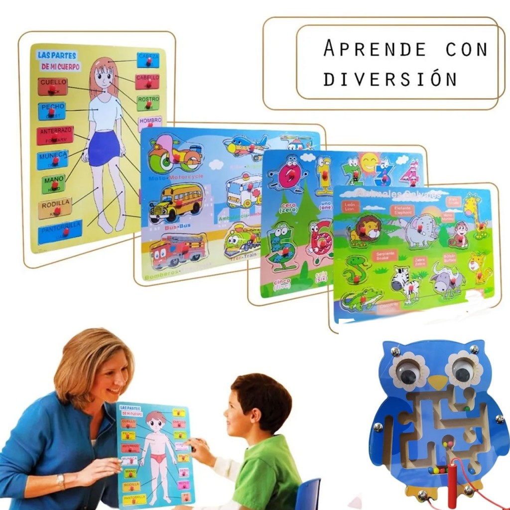 Rompecabezas Aprendizaje Juguetes Jugueteria Didáctico