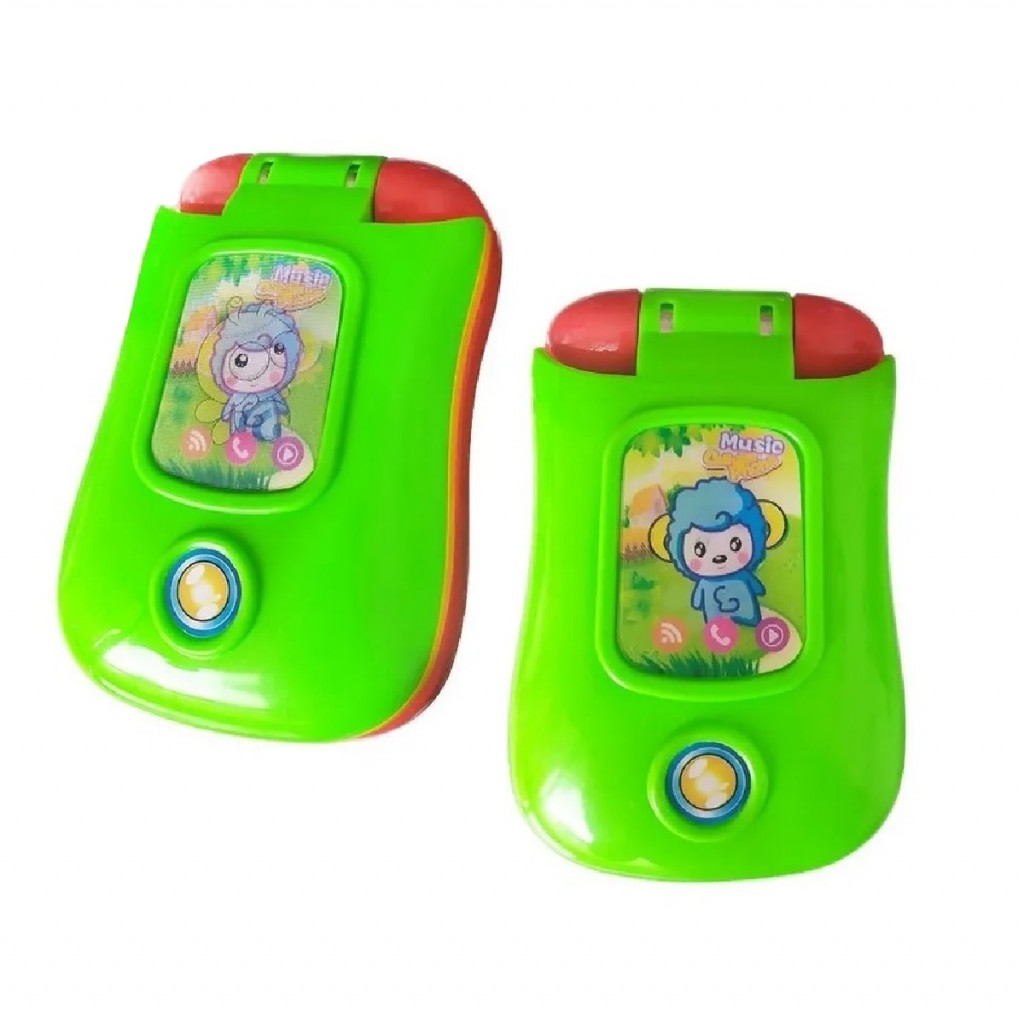 Teléfono Celular Bebés Niños Juguete Verde/Rojo
