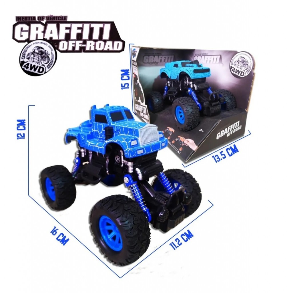 Carros Monster Cars Finos X4 Juguetes Didacticos Jugueteria