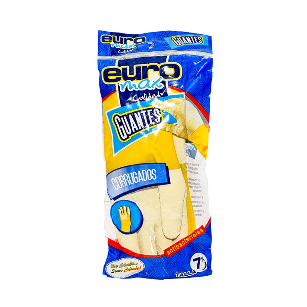 GUANTE DOMESTICO CORRUGADO EUROMAX T 7.5