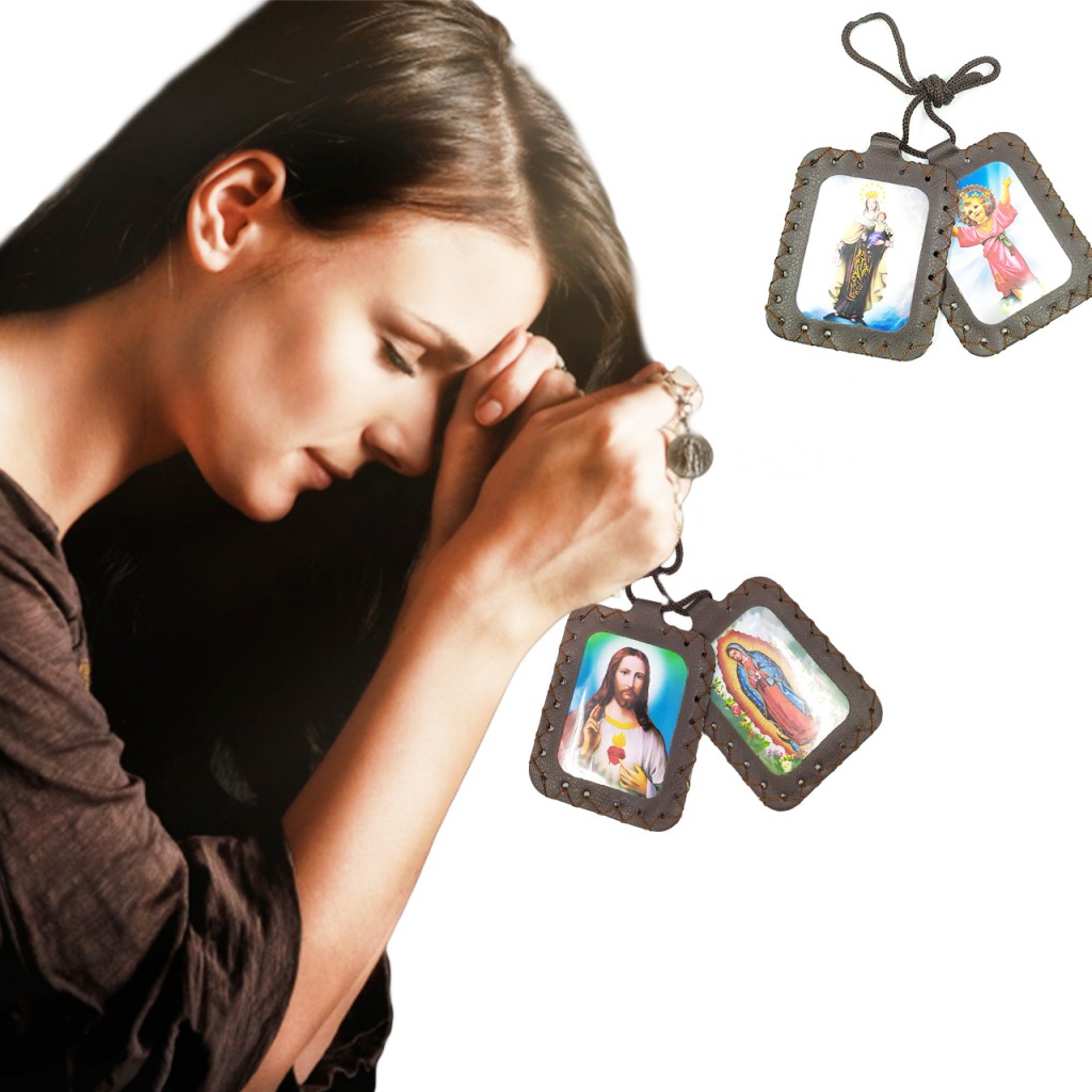 Escapulario Sagrado Corazón Virgen De Guadalupe Accesorios