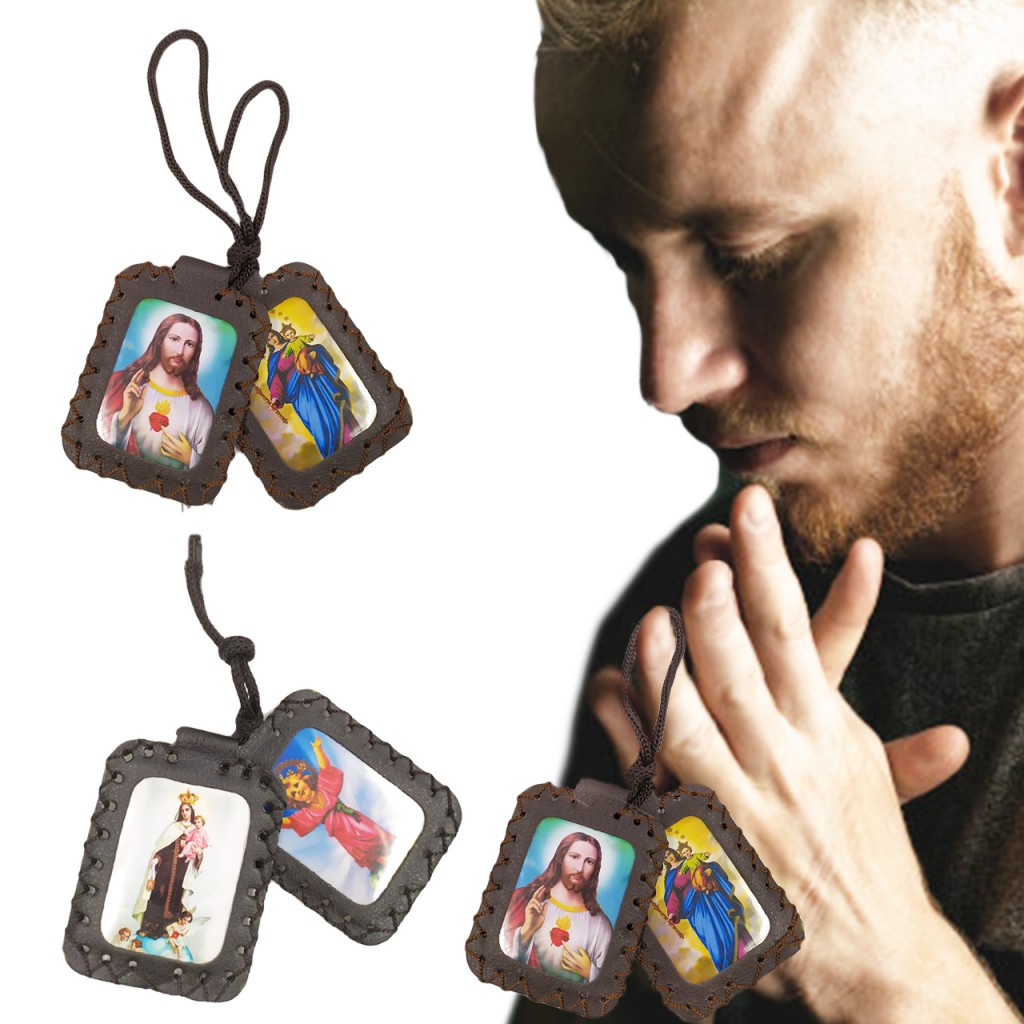 Escapulario Sagrado Corazón Virgen De Guadalupe Accesorios Presentacion