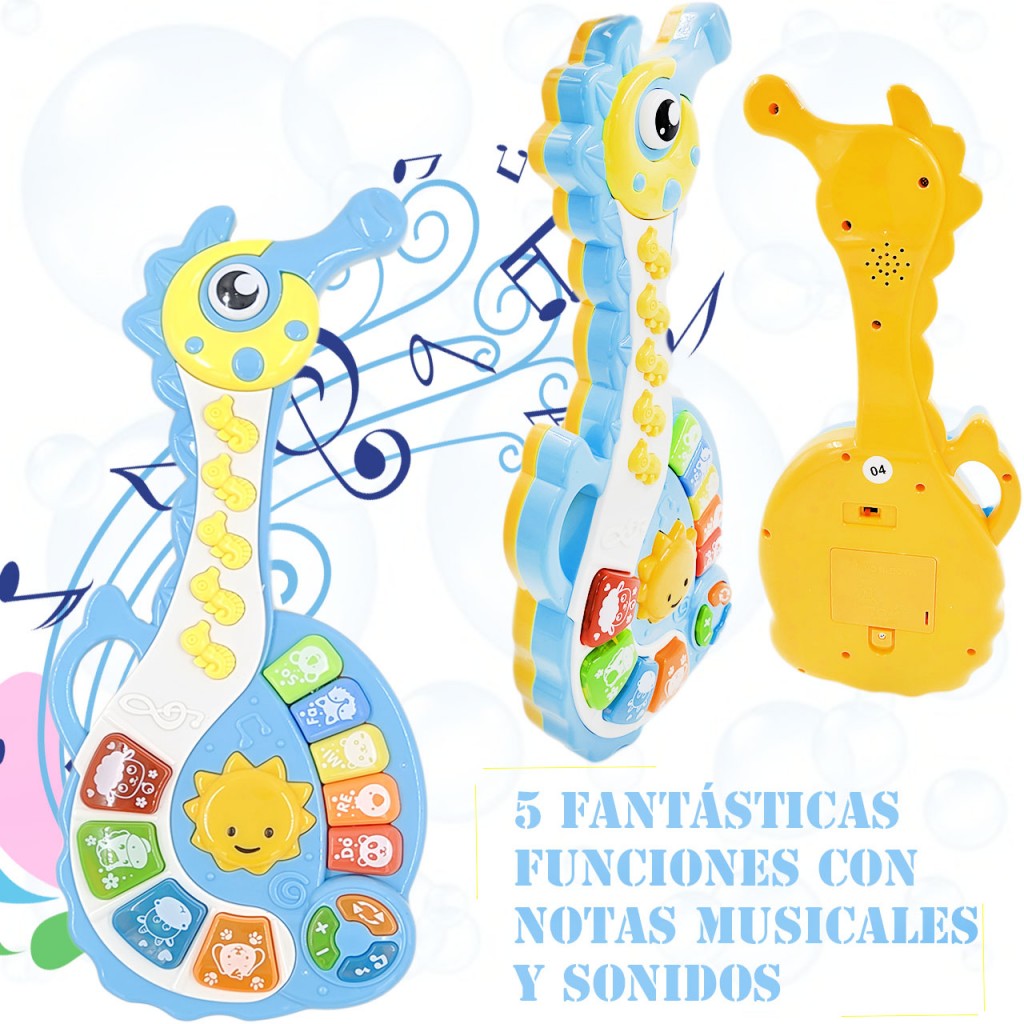 Guitarra Niño Bebé Caballo Mar Juguete Música Didáctico