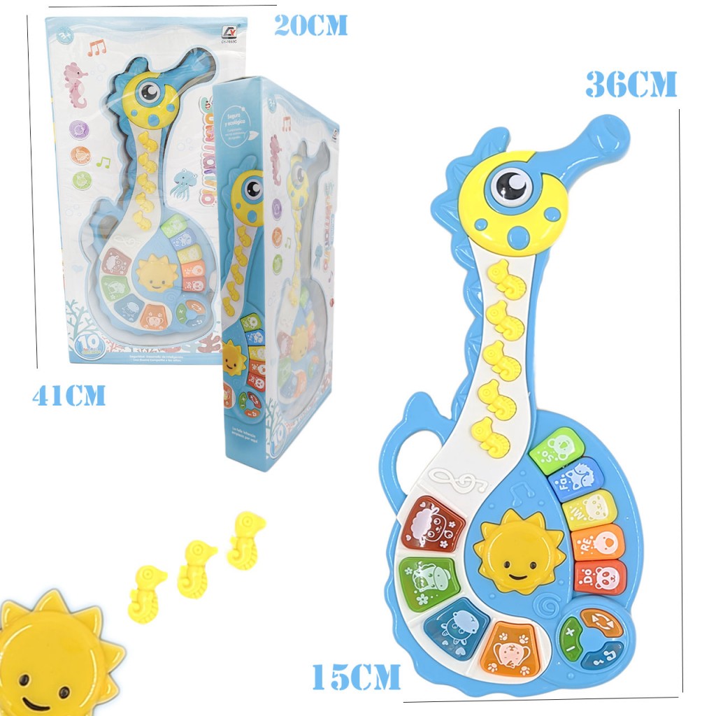 Guitarra Niño Bebé Caballo Mar Juguete Música Didáctico