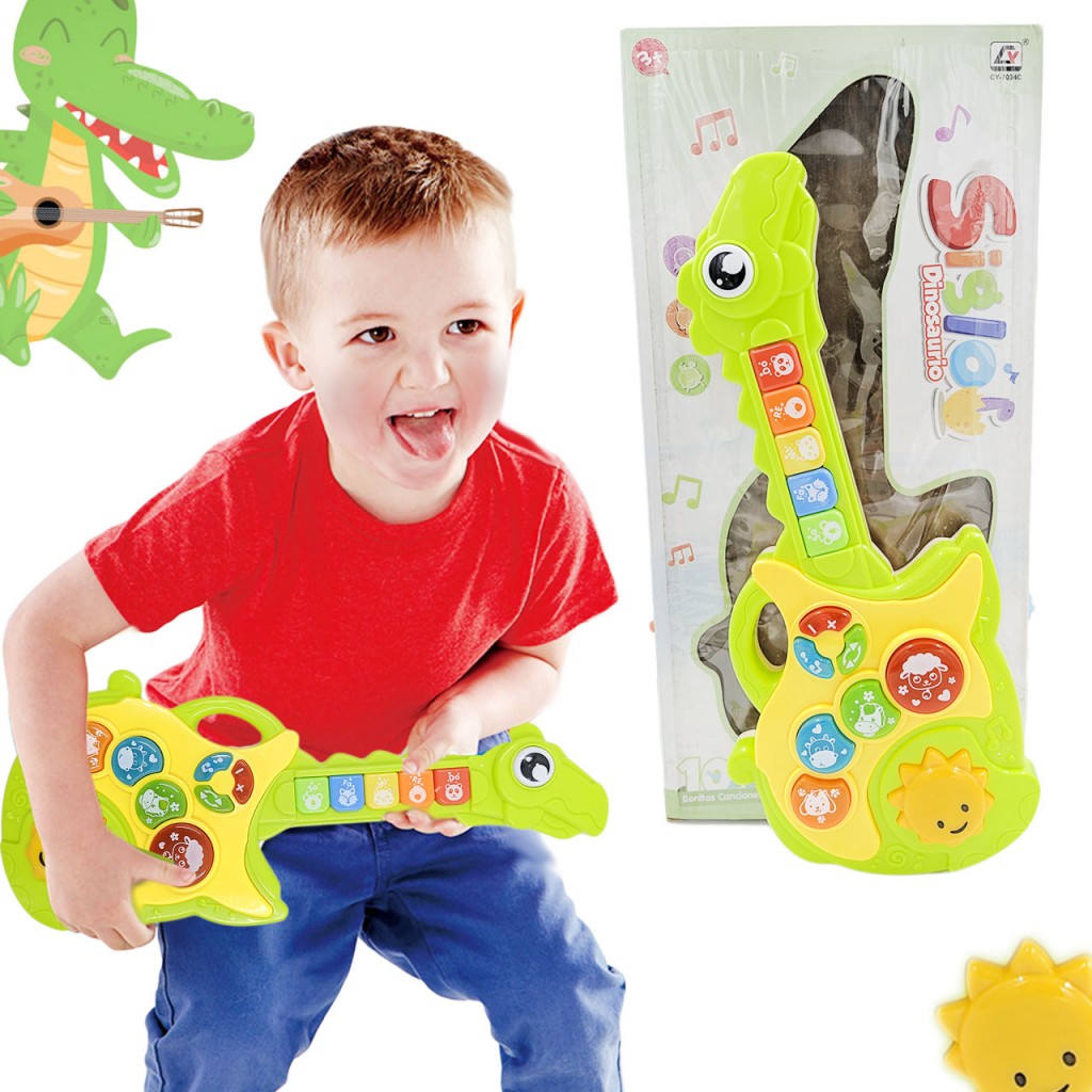 Guitarra Bebé Dinosaurio Juguete Música Didáctico Niños