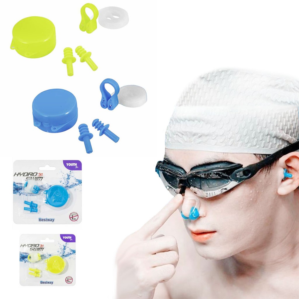 Set Natación Piscina Accesorios Protector Nariz Oídos DJ2716A - DJ2716B