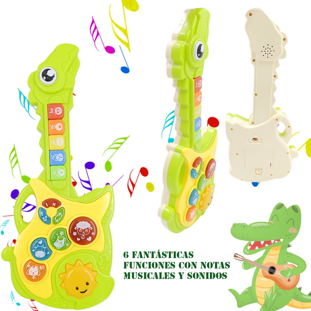 Guitarra Bebé Dinosaurio Juguete Música Didáctico Niños