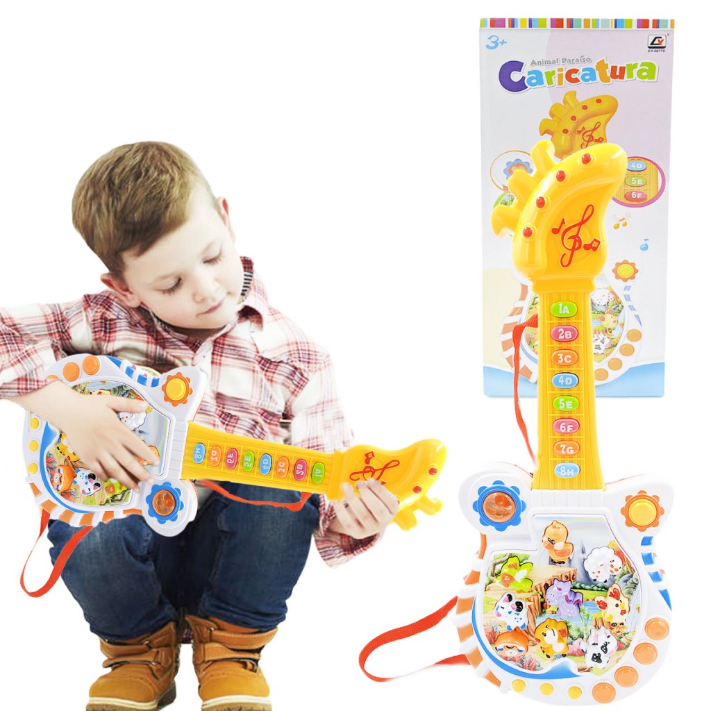 Guitarra Bebé Sonidos Granja Juguete Música Didáctico Niños