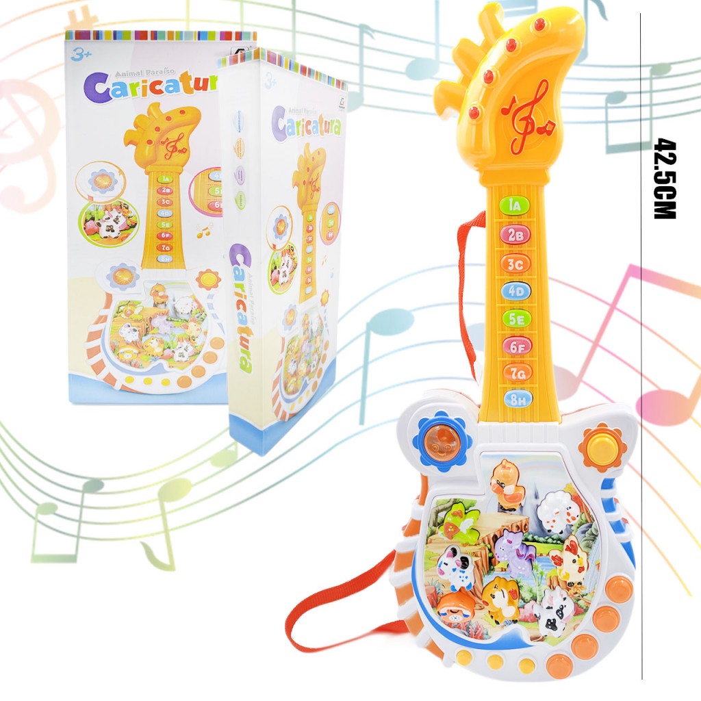 Guitarra Bebé Sonidos Granja Juguete Música Didáctico Niños