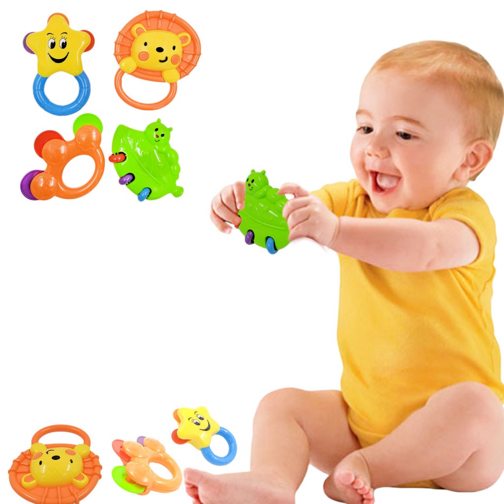 Sonajero Estimulante Juguete Para Bebes Niños Sonido Juguetería