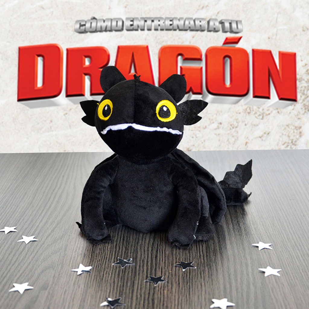 Chimuelo Lightfury Peluche Como Entrenar A Tu Dragón Juguete Jugueteria Set X 2 Didácticos