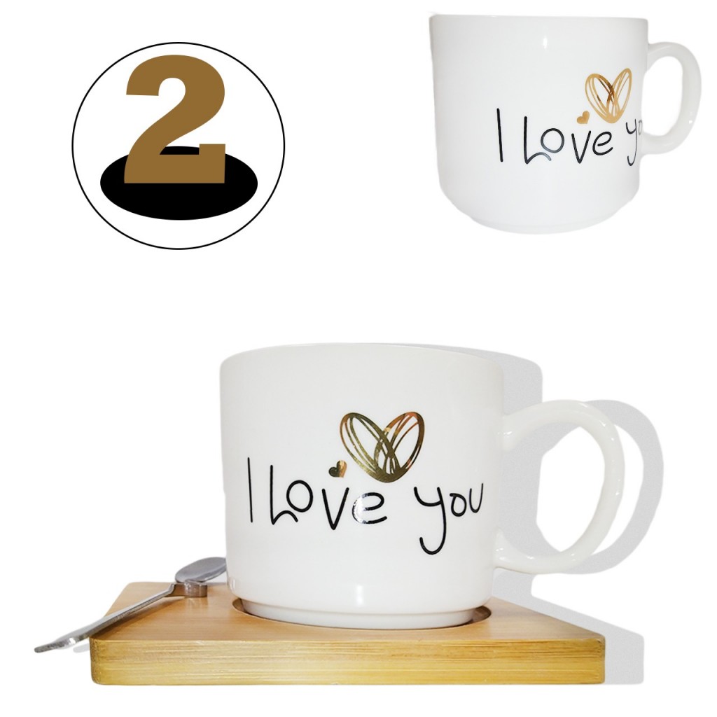 Mug I Love You Pocillo Hogar Tasa Café Decoración  DJ3680