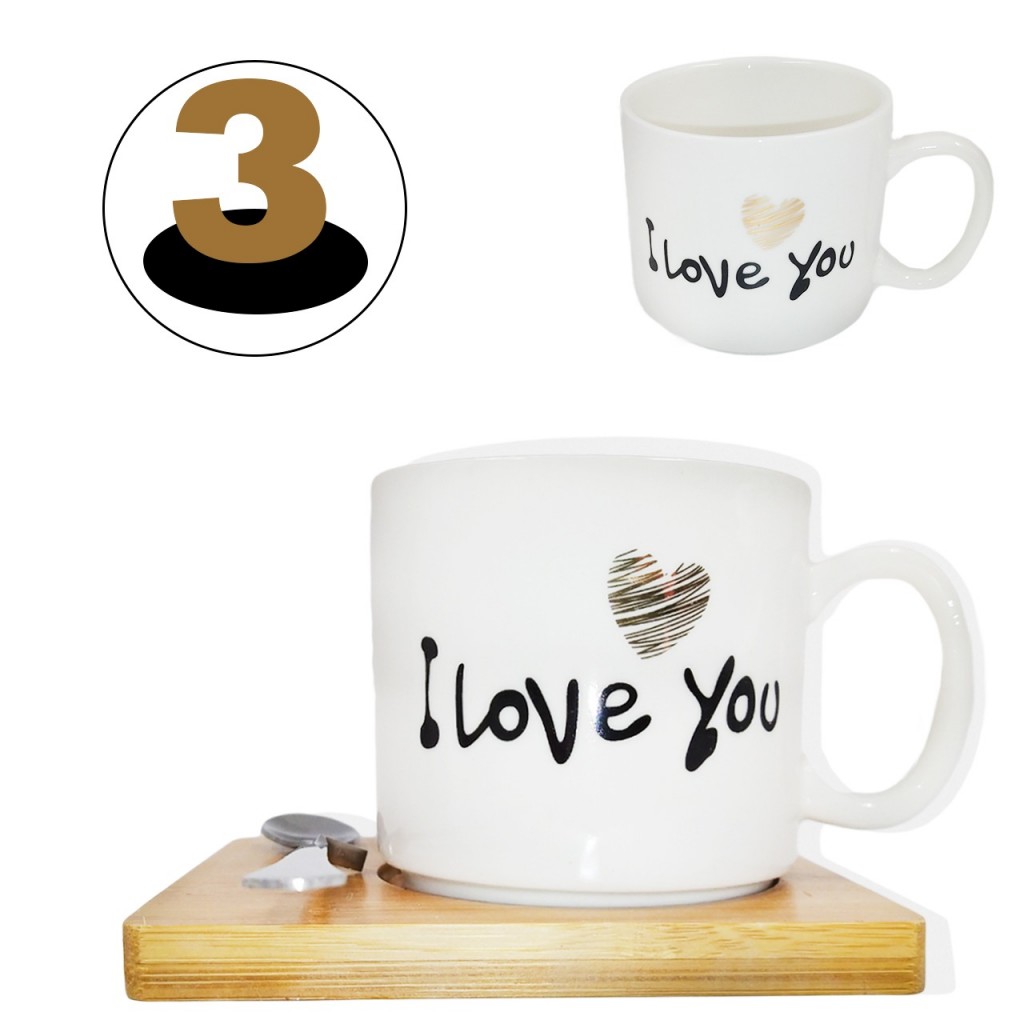Mug I Love You Pocillo Hogar Tasa Café Decoración  DJ3680