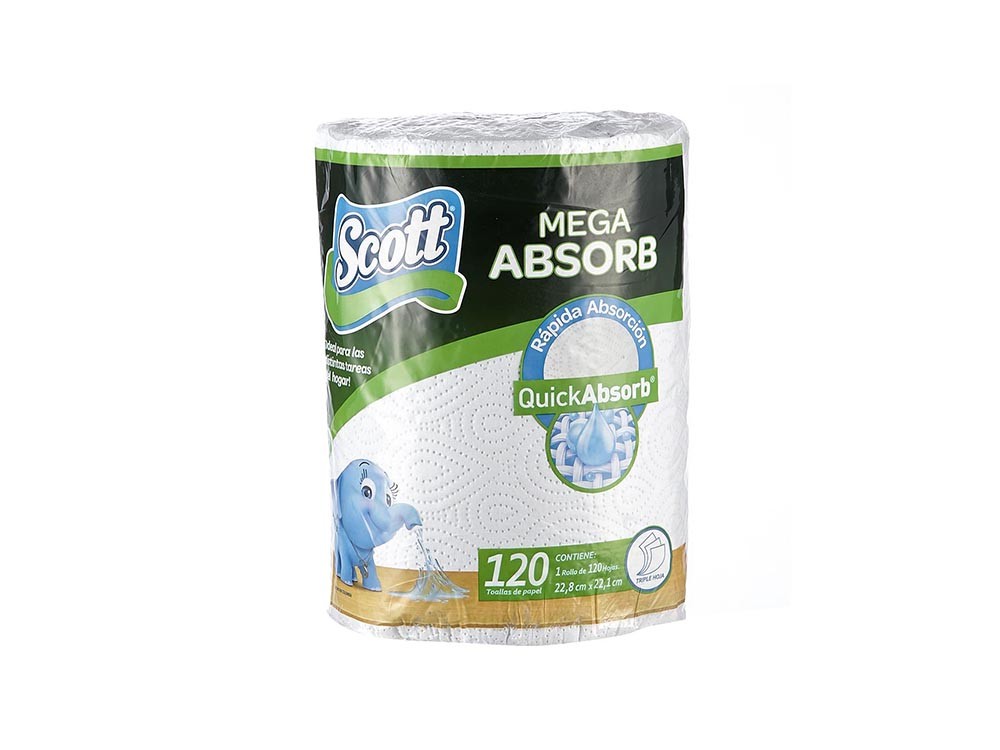 Toallas Mega Absorb Scott