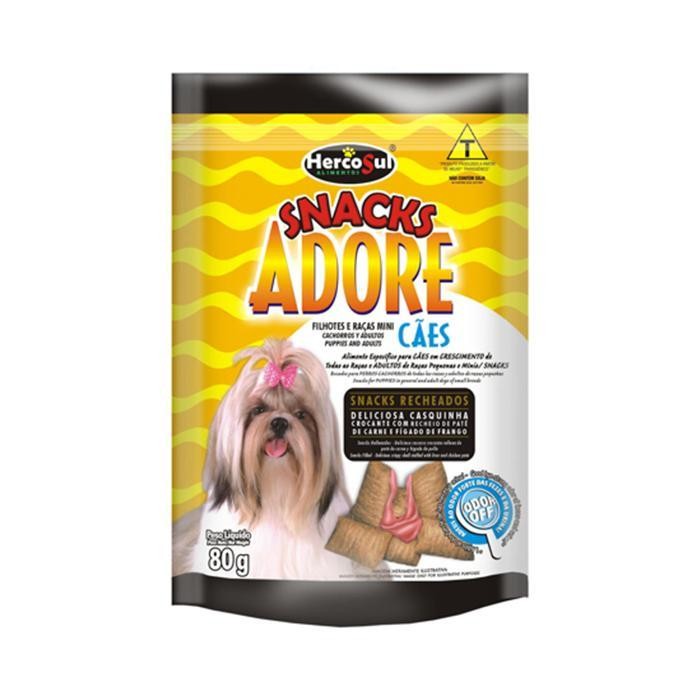 ADORE SNACK PERRO CACHO RAZAS MINI 80 GR