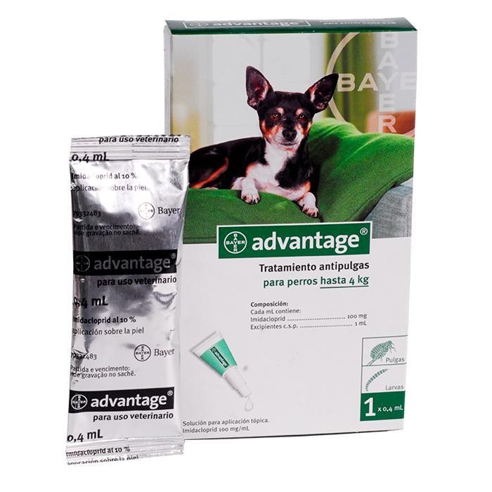 ADVANTAGE PERRO DE 0-4 KILOS X 0 4 ML