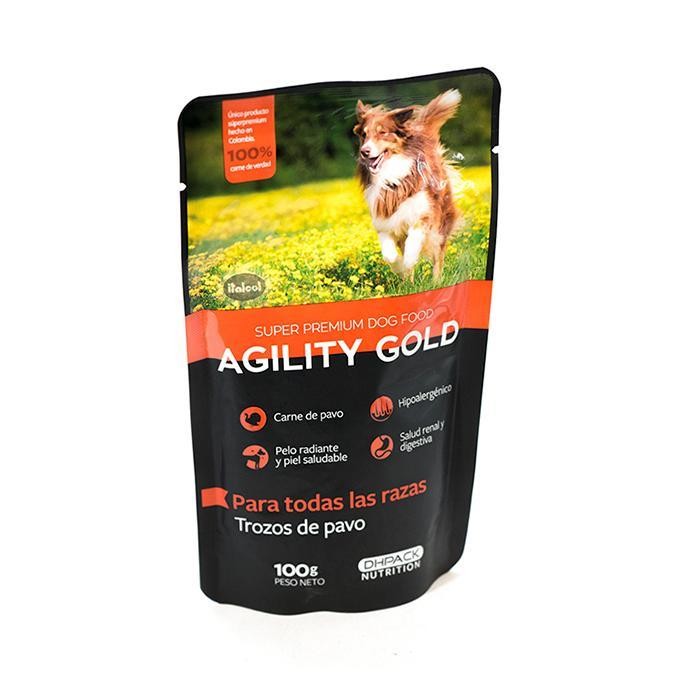 AGILITY GOLD TROZOS DE PAVO X 100 GR
