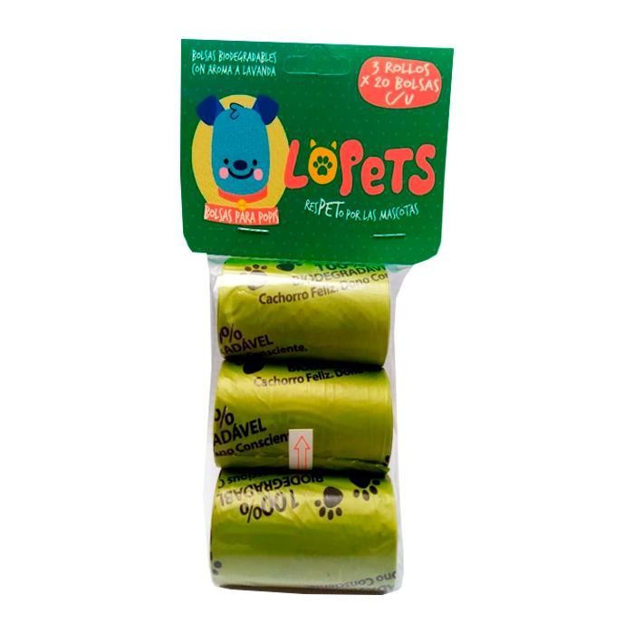 BOLSA BIODEG AROMA LAVANDA X3 ROLLOS