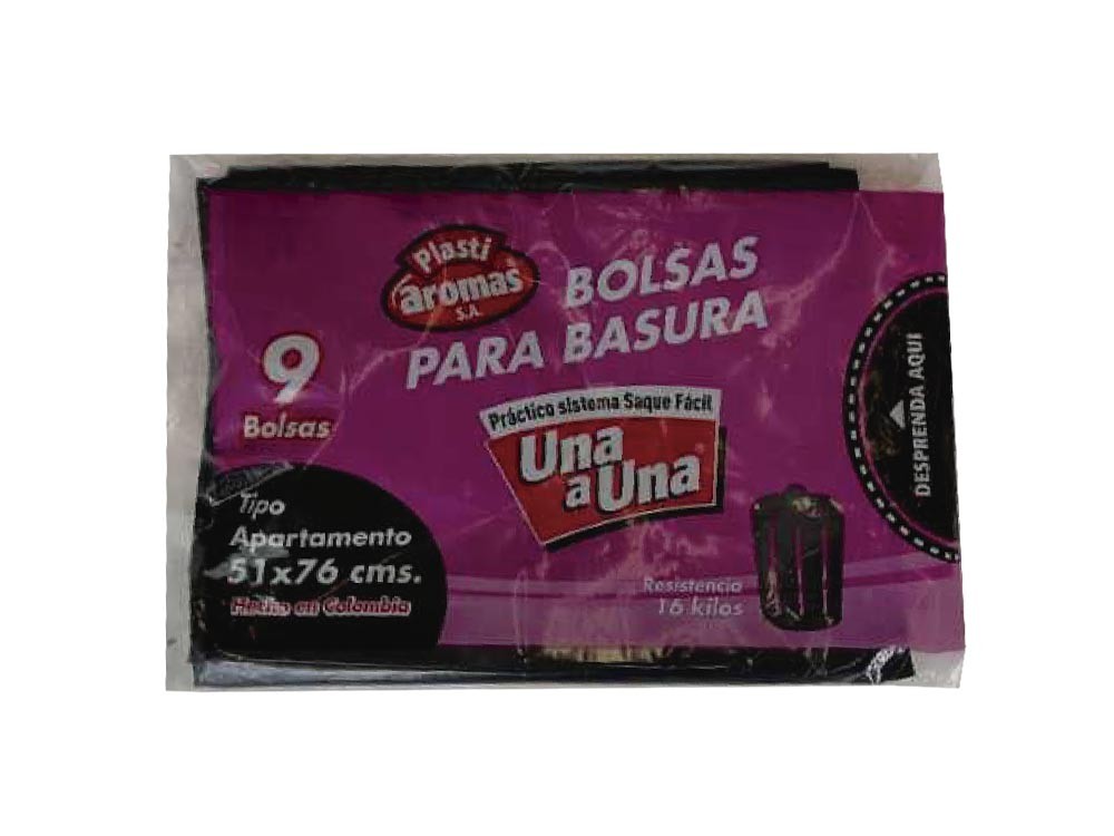 Bolsas Plasti aromas x 9 unidades