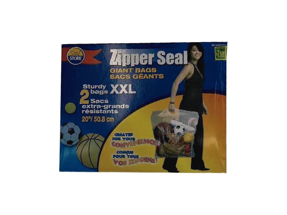 Bolsa Zipper seal XXL x 2 unidades