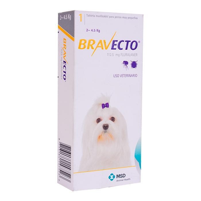 BRAVECTO 112 5 MG TAB 2 4 5 KG