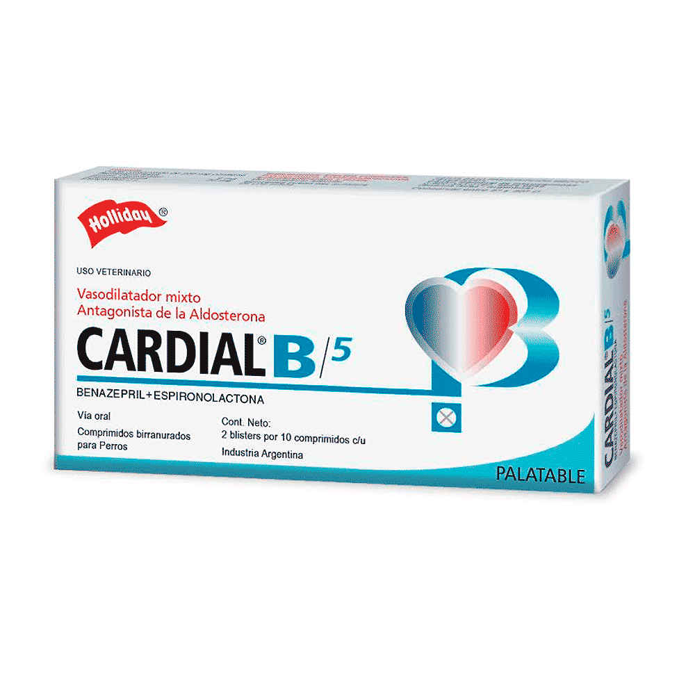 CARDIAL B 5MG XD X 20 CJ COMPRIMIDOS