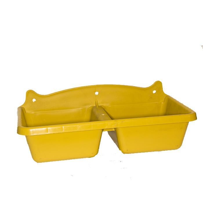 COMEDERO DOBLE AMARILLO (101252)