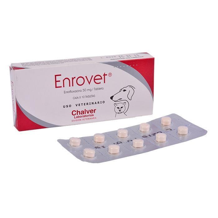 ENROVET 50MG PETS CAJA X 10 TAB