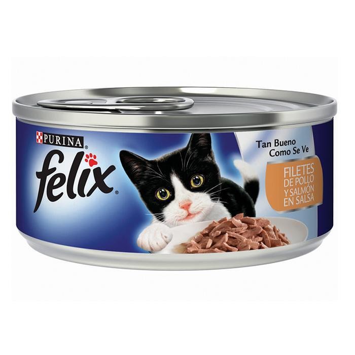 FELIX FILETE POLLO Y SALMON SALSA X 156G