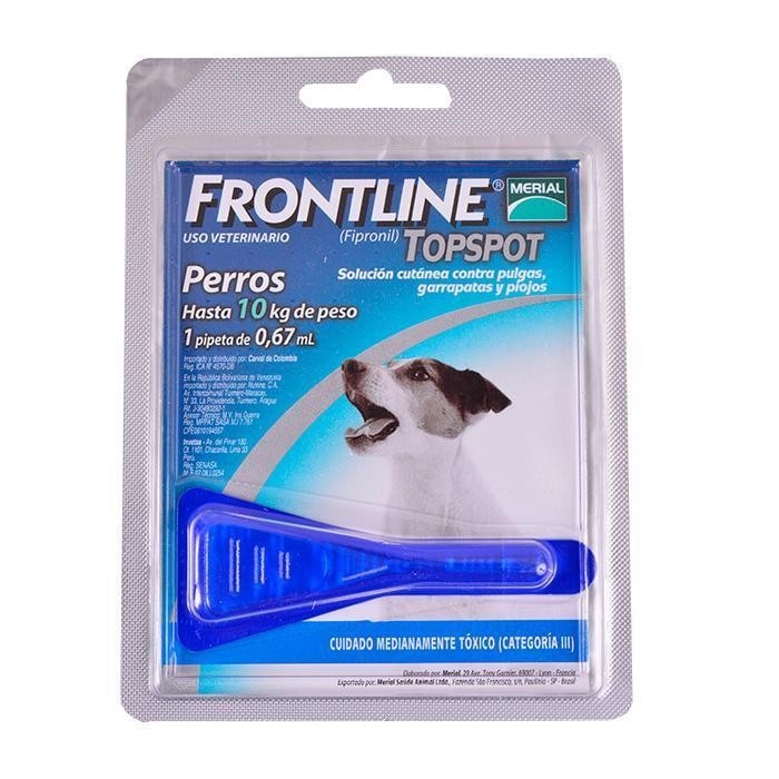 FRONTLINE PERRO HASTA 10 KG X 0 67 ML