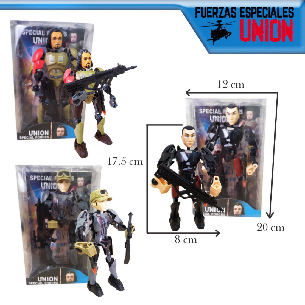 Soldado Juguetes Desarmable Jugueteria Armas Didáctico Niño