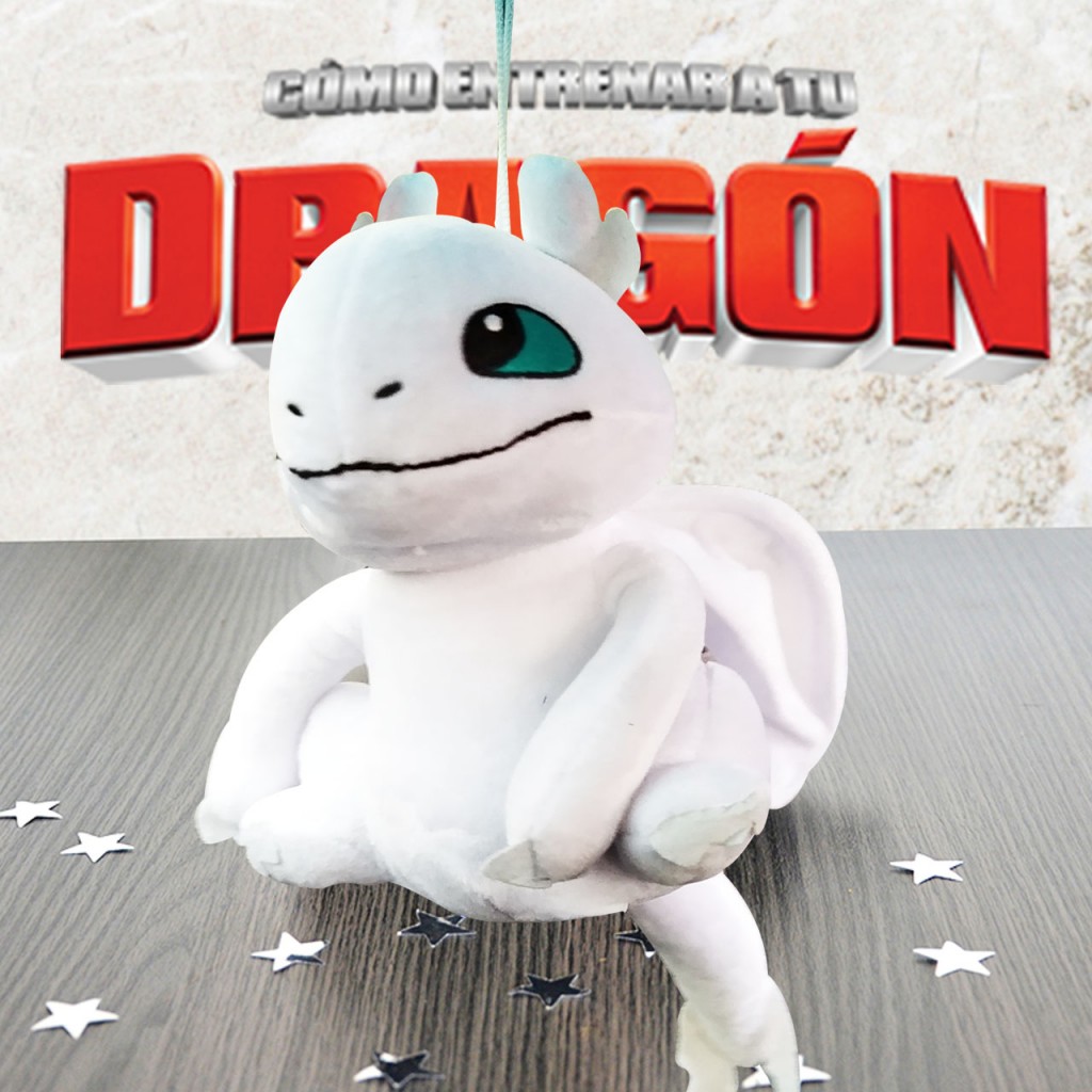 Chimuelo Lightfury Peluche Como Entrenar A Tu Dragón Juguete Jugueteria Set X 2 Didácticos