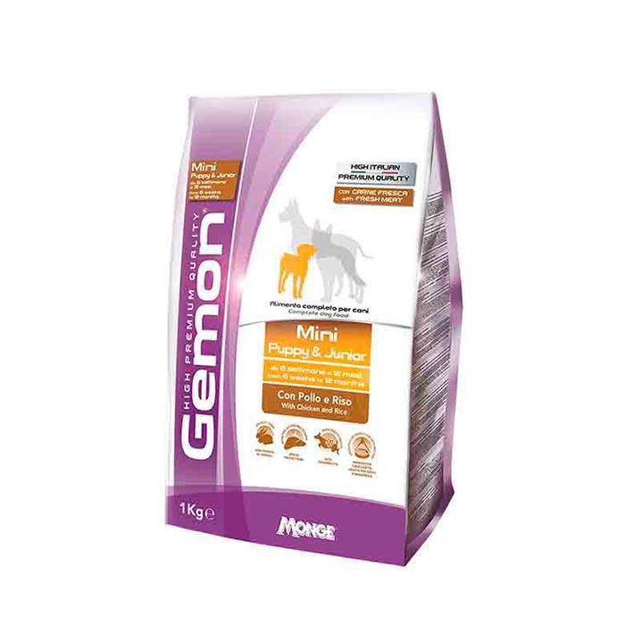 GEMON MINI PUPPY & JR PLLO-ARROZ X 1 KG