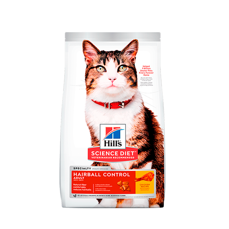 HILLS FELINE HAIRBALL CONTROL X 3 5 LBS