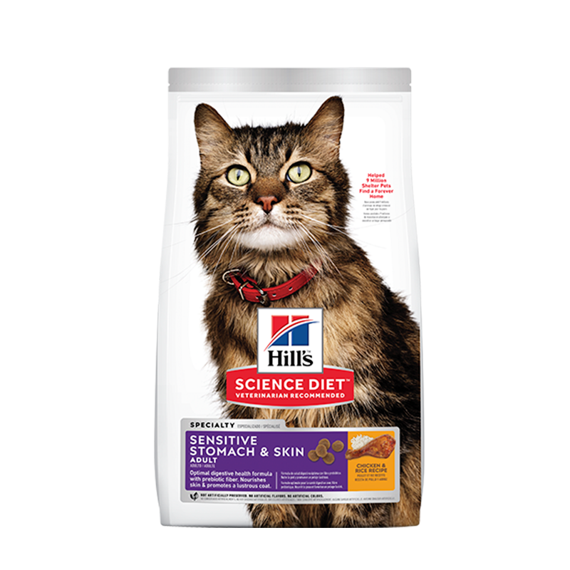 HILLS FELINE ADULT SENSITI STOMACH 3 5LB